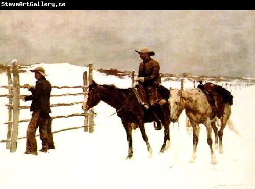 Frederick Remington The Fall of the Cowboy